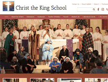 Tablet Screenshot of christthekingschool.net